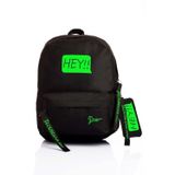 Louisiana Polo Laptop Bölmeli Okul Çantası Hey!!! Siyah Yeşil 1525