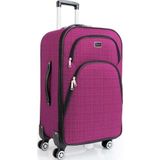 louisiana polo Orta Boy 4 Teker Kumaş Valiz Pembe 1081