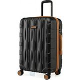 Louisiana Polo Orta Boy Valiz 4x2 Teker Siyah-Taba 1167 - Siyah - Taba
