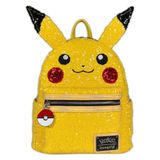 Loungefly Pokemon - Pikachu - Pullu Mini Sırt Çantası - Premium Vegan Deri - Hediye Fikri - Resmi Ürün - Erkek, Kız Erkek ve Kadın için - Anime Hayranları