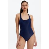 Louren M2716 Lacivert Sporcu Kadın Mayo
