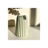 Louve Store İskandinav Tarz Oluklu Mint Yeşili Vazo Nordic Vase 15 cm