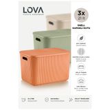 Lova 21 L Shell Kapaklı Dolap İçi Düzenleyici (3 Adet Renkli )