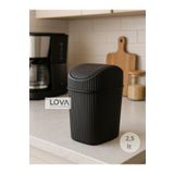 Lova 2,5 lt Mini Mutfak,Masa,Banyo Tezgah Üstü Çöp Kovası