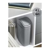 Lova 4 Lt Deco Slim Mutfak,Banyo,Tezgahüstü Çöp Kovası