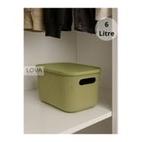 Lova Shell Kapaklı Dolap İçi Düzenleyici 6 L (1 Adet) (Yeşil)
