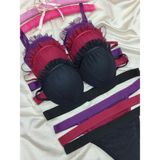 Love Angels Istiridye Model Tam Dolgulu Destekli Sütyen Külot Takımı 3'lü Set Kadın İç Giyim Konforlu Tasarım - 75B