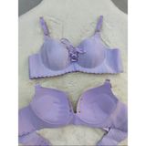 Love Angels Lazer Kesim Dikişsiz Sütyen, Dolgulu Iz Yapmaz Balensiz Önden Bağalama Detaylı Sütyen - 85B - Mor