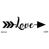 Love Aşk Oku Yapışkanlı Stencil Süsleme Ve Boyama Kalıbı