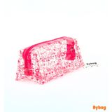 Love Aşk Sevgi Desenli Renkli Şeffaf PVC Makyaj Seyahat Kozmetik Ecza Bebek Deniz Çantası LOVE_DESENLİ_PEMBE_MAKYAJ_ÇANTASI
