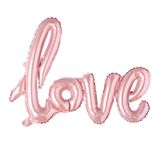 Love Balonlar, Sevgililer Günü Dekorasyonu 2025 Balon, XXL Love Folyo Balon Nişan Dekorasyonu Düğün Afiş Balon, Hediye veya Aşk Sürprizi, Romantik Atmosfer Dekorasyonu (A-Pembe)