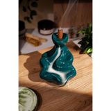 Love Bundles 10 Adet Lavanta Konik Tütsü ve Petrol Mavisi Geri Akış Şelale Tütsülük Seti lavanta