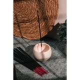 Love Bundles 20 Adet Orkide Çubuk Tütsü ve Krem Rengi Seramik Mini Çubuk Tütsülük | Enerji | Meditasyon Orkide