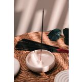 Love Bundles 20 Adet Vanilya Çubuk Tütsü ve Krem Rengi Seramik Çubuk Tütsülük | Sakinleştirici | Meditasyon