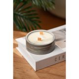 Love Bundles Grey Marble%100 Soya Wax Çift Fitilli Dekoratif Silindir Mum Gri