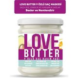 Love Butter Saç Bakım Maskesi 9 Doğal Yağ ile Haftalık Kullanım için Nemlendirici, Onarıcı ve Besleyici, 190 gr, Kuru ve Yıpranmış Saçlar için Keratin, Aloe Vera ve Argan Yağı
