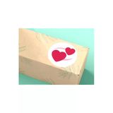 Love Etiketi Yuvarlak Mat Çıkartma Valentine's Day Round Sticker 4 Cm (40 Adet)