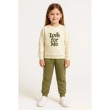 Love For Nakışlı Kız Çocuk Takım 20457 - Yeşil - 5 - 6 Yaş