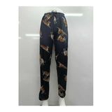 Love Fuchsia Underwear Milan Kumaş Leopar Desenli Tek Alt - Rahat Esnek Yumuşak Dokulu Pijama Altı