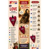 Love Matatabi Içerikli Sesli Tüylü Kumaş Kedi Oyuncağı 15 Cm(kedi Nanesi/otu Içermez)