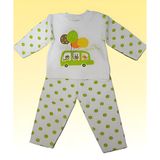 Love Minixx Bebek Kız -Erkek % Pamuklu Pijama Takımı 3- 6 Yaş