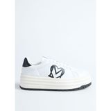 Love Moschino Beyaz-Siyah Kadın Deri Sneaker JA15096G1L