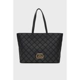 Love Moschino Dikiş Detaylı Logolu Sabit Omuz Askılı Büyük Çanta Kadın Çanta JC4307PP0LKK100A - Siyah