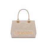 Love Moschino Kadın Çıkarılabilir ve Ayarlanabilir Omuz Askısı Bir Adet Sürgülü Cep Bej Omuz Çantası JC4022PP1MKD0-110