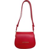 Love Moschino Kadın Deri Ayarlanabilir Askı Metal Logo Kırmızı Omuz Çantası JC4374PP0NKF0-500
