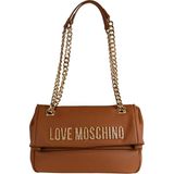 Love Moschino Kadın Deri Metal Toka Kapamalı Ayarlanabilir Kayış Kahverengi Omuz Çantası JC4308PP0NKD0-20A