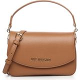 Love Moschino Kadın Deri Metal Toka Kapamalı Ayarlanabilir Kayış Kahverengi Omuz Çantası JC4372PP0NKF0-200