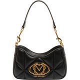 Love Moschino Kadın Kalp Logolu Kapitone Omuz Çantası - Siyah