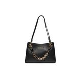 Love Moschino Kadın Marka Yazısı İle Süslü Zincir Detayı Deri İki Bölmeli Siyah Omuz Çantası Jc4073Pp1Ml13-00A,Siyah Standart