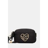 Love Moschino Kadın Metal Logo Fermuar Kapama Deri Kısa Kulp Siyah Omuz Çantası JC4352PP0NKY1-00A