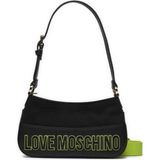 Love Moschino Kadın Omuz Çantası JC4037PP1ILF100A Siyah-Yeşil STD