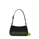 Love Moschino Kadın Omuz Çantası Jc4037Pp1Ilf100A,Siyah-Yeşil Standart