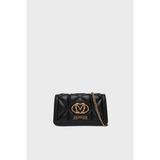 Love Moschino Kapitoneli Çıkarılabilir Zincir Askılı Portföy Cüzdan Bayan Cüzdan JC5640PP1NLC0000 - Siyah