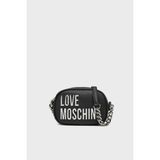 Love Moschino Logolu Ayarlanabilir Zincir Askılı Çanta Bayan Çanta JC4026PP1MKD000B - Siyah