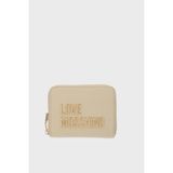 Love Moschino Logolu Fermuarlı Cüzdan Bayan Cüzdan JC5613PP1OKD0129 - Bej