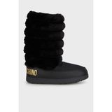 Love Moschino Logolu Yumuşak Dokulu Kapitone Detaylı Kar Botu Bayan Kar Botu JA24312G0LISH000 - Siyah