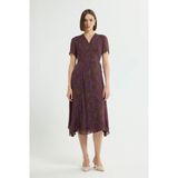 Love My Body Bağlamalı Anvelop Elbise Bordo 124L9771000 - 40