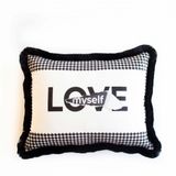 Love Myself Yastık/Kırlent - EY279 (Kadife Kırlent, Dolgu Boncuk Elyaf, Uluslararası Yıkama Ve Solmama Sertifikası)