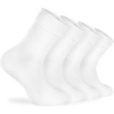 Love Rain Fashion Comfort Seri 4'lü Erkek Bambu Organik Şeker Çorabı - 00A-Beyaz - 43 - 46