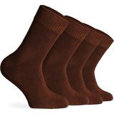 Love Rain Fashion Comfort Seri 4'lü Erkek Bambu Organik Şeker Çorabı - Kahverengi - 43 - 46