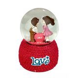 Love Sevgililer Işıklı ve Müzikli Kar Küresi