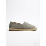 Love Shine Serra Hasır Büyük Numara Kadın Espadril 41-45 - Gri