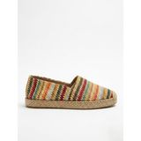 Love Shine Serra Hasır Büyük Numara Kadın Espadril 41-45 - Renkli