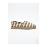LOVE SHINE Venti Çizgili Büyük Numara Yazlık Kadın Espadril 41-45