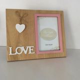 Love Temalı Ahşap Fotoğraf Çerçevesi Vitrin