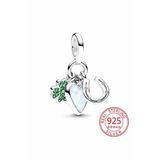 Lovecharm S925 Dört Yapraklı Yonca Kalp Ve At Nalı Üçlü Sallantılı Charm